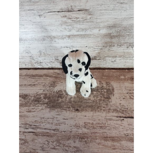 Nintendogs Dalmatian Plush 2008 Spotted Dog with Purple Bandanna 6" - Picture 1 of 10